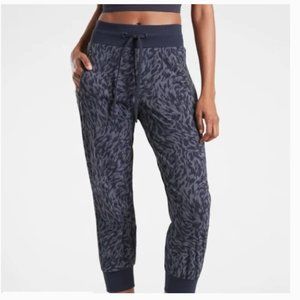 Athleta Dark Blue Patterned Joggers